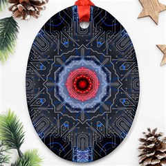 Art Robots Artificial Intelligence Technology Ornament (oval) by Ravend