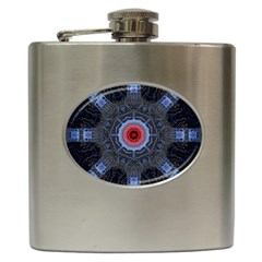 Art Robots Artificial Intelligence Technology Hip Flask (6 Oz) by Ravend