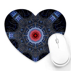 Art Robots Artificial Intelligence Technology Heart Mousepad by Ravend