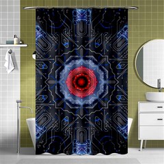 Art Robots Artificial Intelligence Technology Shower Curtain 48  X 72  (small)  by Ravend