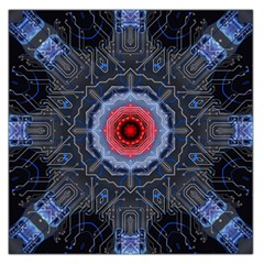 Art Robots Artificial Intelligence Technology Square Satin Scarf (36  X 36 ) by Ravend