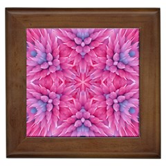 Art Rosette Pattern Background Floral Pattern Framed Tile by Ravend