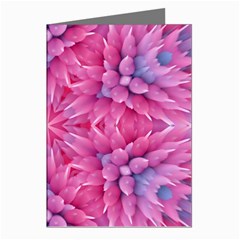 Art Rosette Pattern Background Floral Pattern Greeting Cards (pkg Of 8) by Ravend