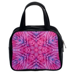 Art Rosette Pattern Background Floral Pattern Classic Handbag (two Sides) by Ravend