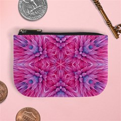 Art Rosette Pattern Background Floral Pattern Mini Coin Purse by Ravend