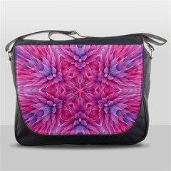 Art Rosette Pattern Background Floral Pattern Messenger Bag by Ravend