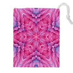 Art Rosette Pattern Background Floral Pattern Drawstring Pouch (4xl) by Ravend