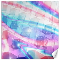 Polygons Bokeh Geometric Art Geometric Background Canvas 20  X 20  by Ravend