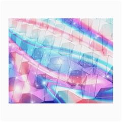 Polygons Bokeh Geometric Art Geometric Background Small Glasses Cloth (2 Sides) by Ravend