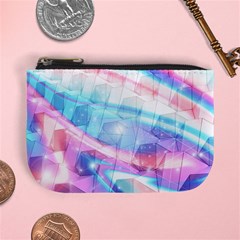 Polygons Bokeh Geometric Art Geometric Background Mini Coin Purse by Ravend