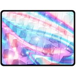 Polygons Bokeh Geometric Art Geometric Background Fleece Blanket (Large) 80 x60  Blanket Front