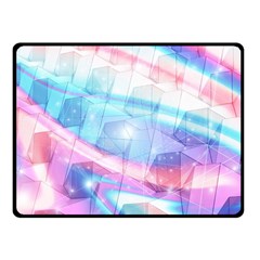 Polygons Bokeh Geometric Art Geometric Background Fleece Blanket (small) by Ravend