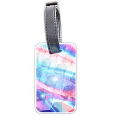 Polygons Bokeh Geometric Art Geometric Background Luggage Tag (one Side) by Ravend