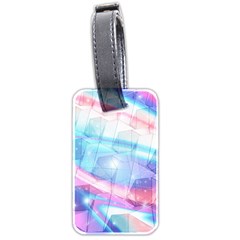 Polygons Bokeh Geometric Art Geometric Background Luggage Tag (two Sides) by Ravend