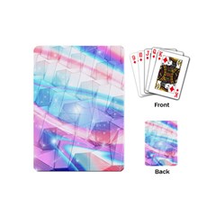 Polygons Bokeh Geometric Art Geometric Background Playing Cards Single Design (mini) by Ravend