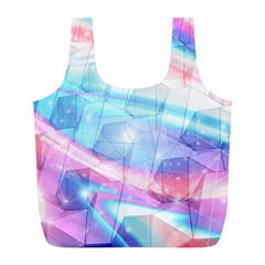 Polygons Bokeh Geometric Art Geometric Background Full Print Recycle Bag (l) by Ravend