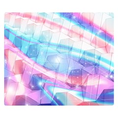 Polygons Bokeh Geometric Art Geometric Background Double Sided Flano Blanket (small) by Ravend