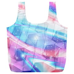 Polygons Bokeh Geometric Art Geometric Background Full Print Recycle Bag (xxl) by Ravend