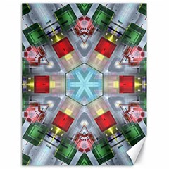 Geometric Symmetrical Symmetry Data Futuristic Canvas 18  X 24  by Ravend