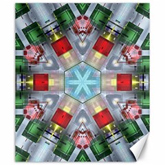 Geometric Symmetrical Symmetry Data Futuristic Canvas 20  X 24  by Ravend