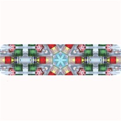 Geometric Symmetrical Symmetry Data Futuristic Large Bar Mat by Ravend