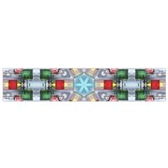 Geometric Symmetrical Symmetry Data Futuristic Small Flano Scarf by Ravend