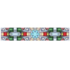 Geometric Symmetrical Symmetry Data Futuristic Large Flano Scarf  by Ravend