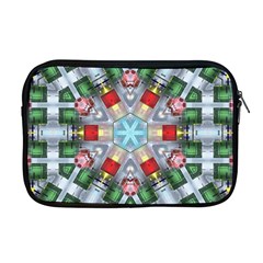 Geometric Symmetrical Symmetry Data Futuristic Apple Macbook Pro 17  Zipper Case by Ravend