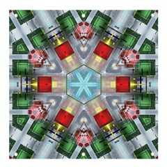 Geometric Symmetrical Symmetry Data Futuristic Banner And Sign 4  X 4  by Ravend