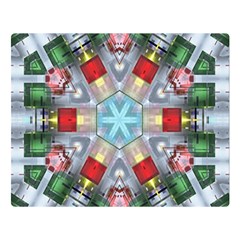 Geometric Symmetrical Symmetry Data Futuristic Flano Blanket (large) by Ravend