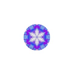 Snowflake Kaleidoscope Template Background 1  Mini Buttons by Ravend