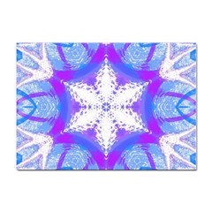 Snowflake Kaleidoscope Template Background Sticker A4 (10 Pack)