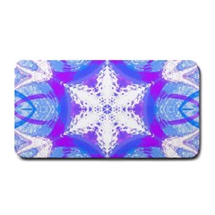 Snowflake Kaleidoscope Template Background Medium Bar Mat by Ravend