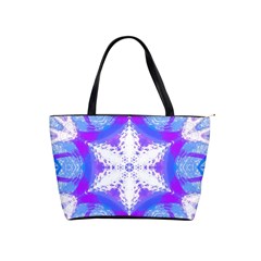 Snowflake Kaleidoscope Template Background Classic Shoulder Handbag by Ravend