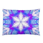 Snowflake Kaleidoscope Template Background Pillow Case (Two Sides) Front