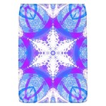 Snowflake Kaleidoscope Template Background Removable Flap Cover (L) Front