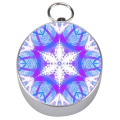 Snowflake Kaleidoscope Template Background Silver Compasses by Ravend