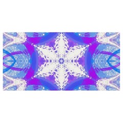 Snowflake Kaleidoscope Template Background Banner And Sign 8  X 4  by Ravend