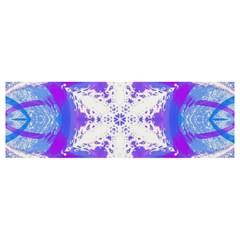 Snowflake Kaleidoscope Template Background Banner And Sign 12  X 4  by Ravend