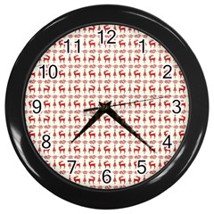 Wrapping Paper Christmas Packaging Surprise Wall Clock (black) by Ravend