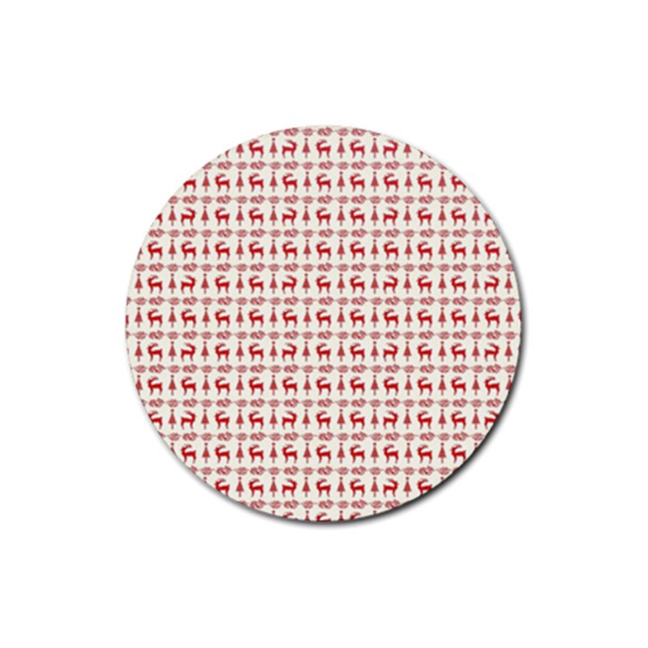 Wrapping Paper Christmas Packaging Surprise Rubber Round Coaster (4 pack)