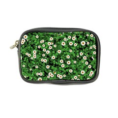 Daisies Clovers Lawn Digital Drawing Background Coin Purse by Ravend