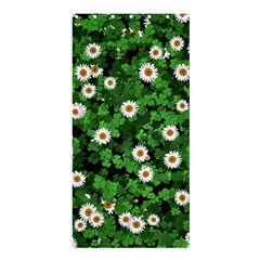 Daisies Clovers Lawn Digital Drawing Background Shower Curtain 36  X 72  (stall) 