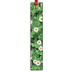 Daisies Clovers Lawn Digital Drawing Background Large Book Marks by Ravend