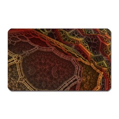 Fractal Pattern Geometric Pattern Disintegration Magnet (rectangular) by Ravend