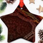 Fractal Pattern Geometric Pattern Disintegration Star Ornament (Two Sides) Front