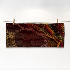 Fractal Pattern Geometric Pattern Disintegration Hand Towel by Ravend