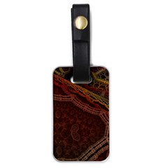 Fractal Pattern Geometric Pattern Disintegration Luggage Tag (one Side) by Ravend