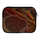 Fractal Pattern Geometric Pattern Disintegration Apple iPad 2/3/4 Zipper Cases Front