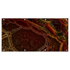 Fractal Pattern Geometric Pattern Disintegration Banner And Sign 8  X 4 